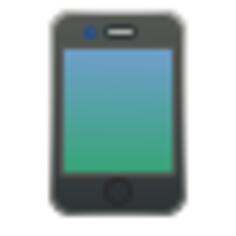 iPhone 4 blue vector illustration