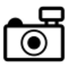 Amateur photo camera outline icon vector drawing
