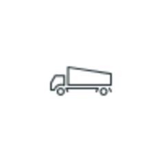Delivery vehicle icon line art vector clip art