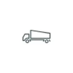 Delivery vehicle icon line art vector clip art