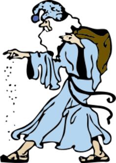 Street beggar vector image