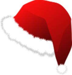 Santa Claus red hat vector illustration