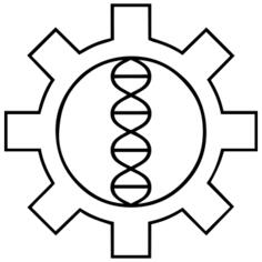 Vector clip art of bio hack sign