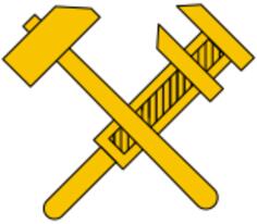 Vector image of working class socialist symbol