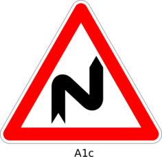 Double curve first to the right