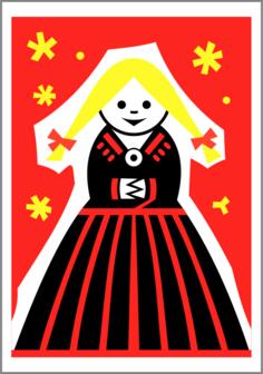 Matchbox label vector art
