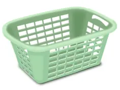 Plastic laundry basket vector drawing