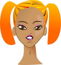 Glam doll vector image