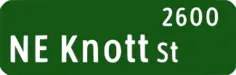Vector graphics of federal standard style street sign