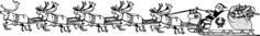 Santa with reindeer vector image