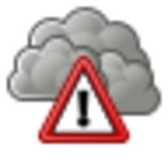 Storm warning sign vector image