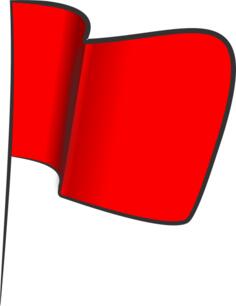 Wavy Red Flag