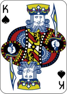 King of Spades gaming card vector image