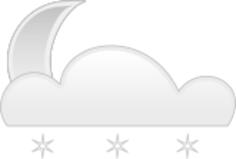 Vector clip art of pastel colored snowy cloud sign