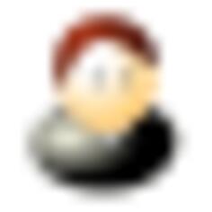 Vector image of male student avatar