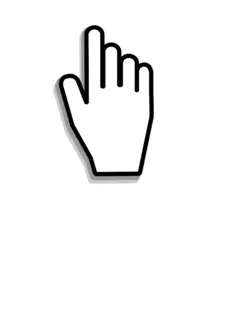 Hand cursor vector illustration