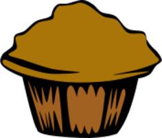 Vector illustration of muffin