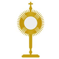 The Blessed Sacrament vector illustration