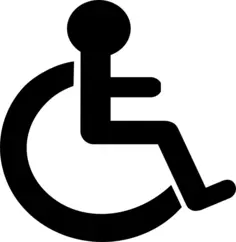 Disability pictogram vector clip art