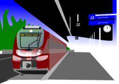 Train vector graphics