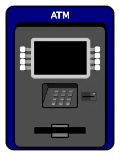 ATM vector illustratiion