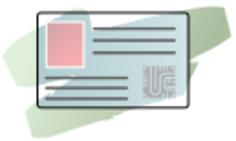 Smartcard with chip vector image