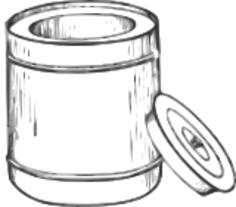 Bread bin vector clip art