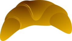 Croissant vector clip art