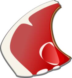 Vector image of meat steak
