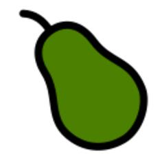 Vector image of pear fruit icon