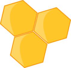 Vector clip art of honey icon