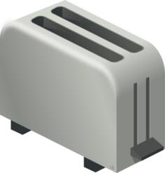 Vector drawing of toaster
