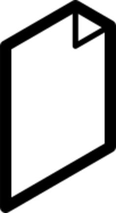 Vector illustration of tilted computer file icon