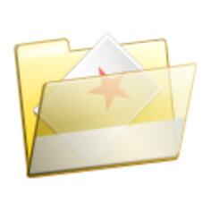 Vector illustration of transparent document folder