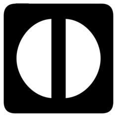 AIGA exit inverted sign vector image