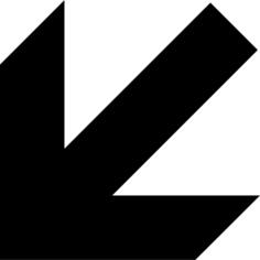 AIGA backward left arrow sign vector image
