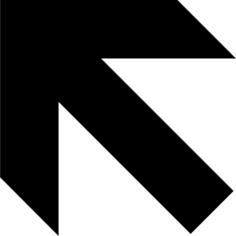 AIGA forward left arrow sign vector image