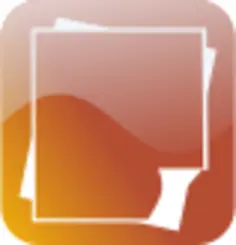 Glossy smartphone icon for wordprocessing document vector image