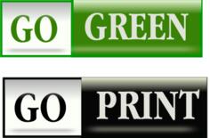 Go green bars vector image