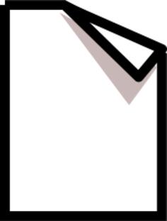 Vector image of new page symbol