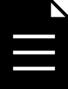 Vector clip art of black document pictogram