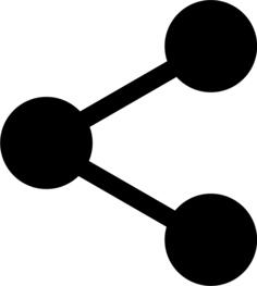 Vector illustration of simple share icon