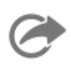 Vector image of circular grey exit icon