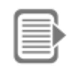 Square grey export icon vector illustration