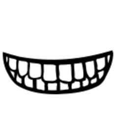 Mouth with teeth vector image