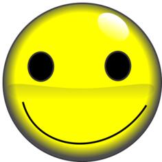 2D smiley face vector image