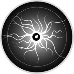 Devil's eye vector image