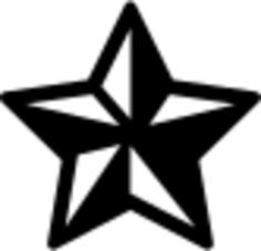 Star pictogram with white shades vector graphics