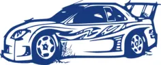 Sportscar vector graphics