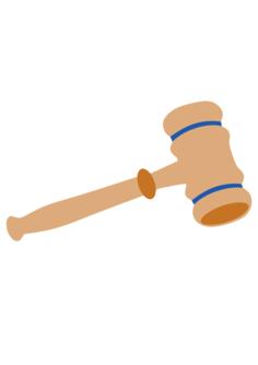 Gavel vector drawing